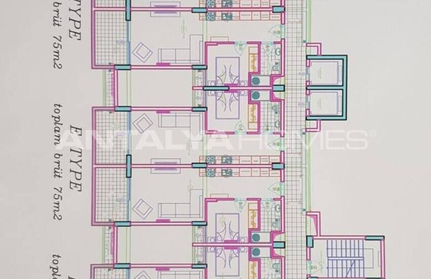 شقق أنيقة في مشروع ليباريس غروب الشمس في مرسين إيرديملي 9