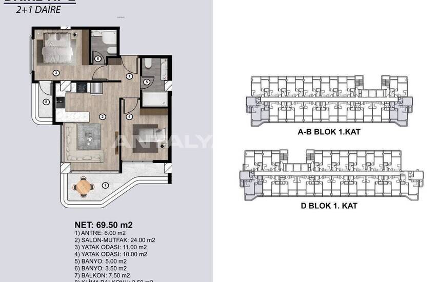 Appartementen In Een Project In Mersin Op Een Steenworp Afstand Van De Zee 24