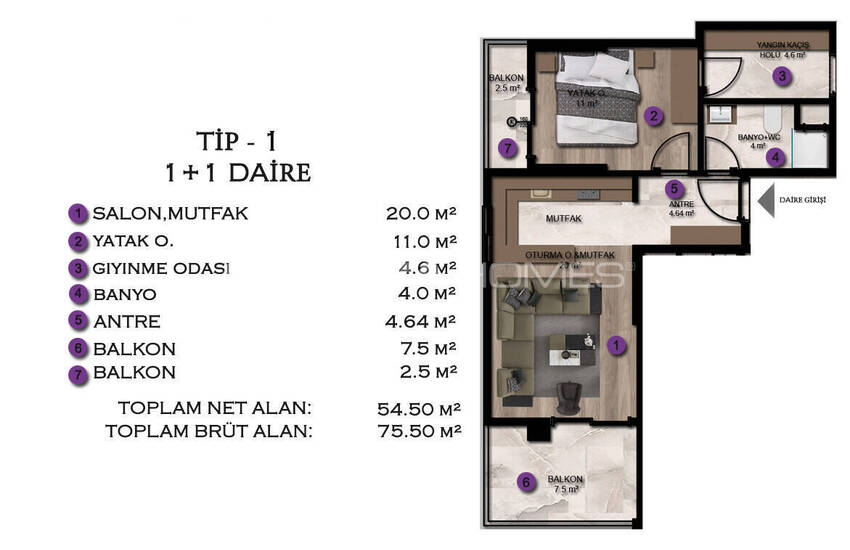 New Build Flats in Complex Close to Beach in Mersin Erdemli 23