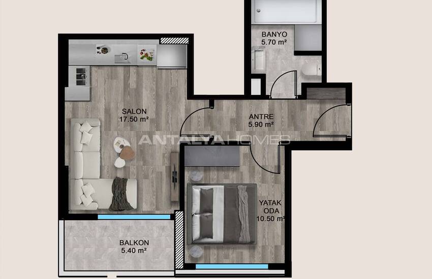 Stylish Flats in a Complex Near the Sea in Mersin Erdemli 24