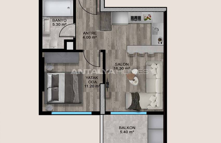 Stylish Flats in a Complex Near the Sea in Mersin Erdemli 25