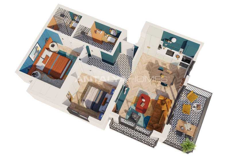 Mersin Ayaş'ta Havuzlu Site İçinde Satılık Daireler 24