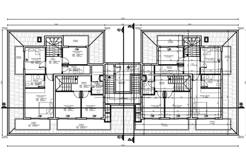 Key-ready Apartments 240 Mt to Sea in Kestel Alanya 24