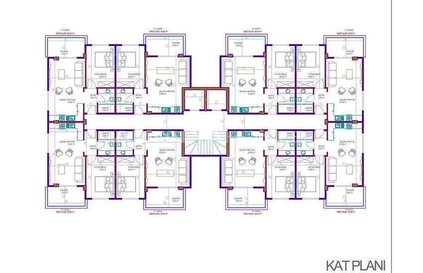 New-built Apartments 700 Mt to the Beach in Alanya 17