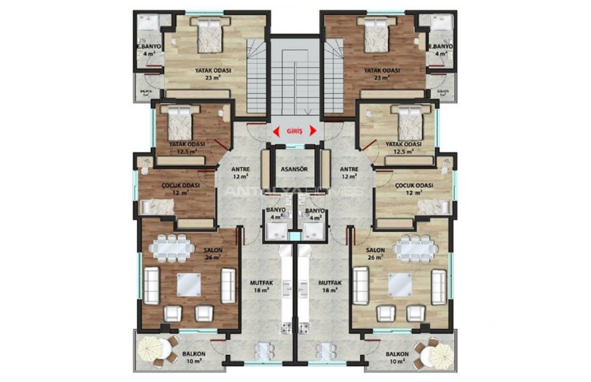 شقق ألانيا الجديدة على مسافة قريبة من المدرسة الخاصة 13