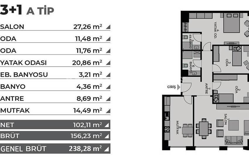 Well Located Real Estate in a Complex in Istanbul Kadikoy