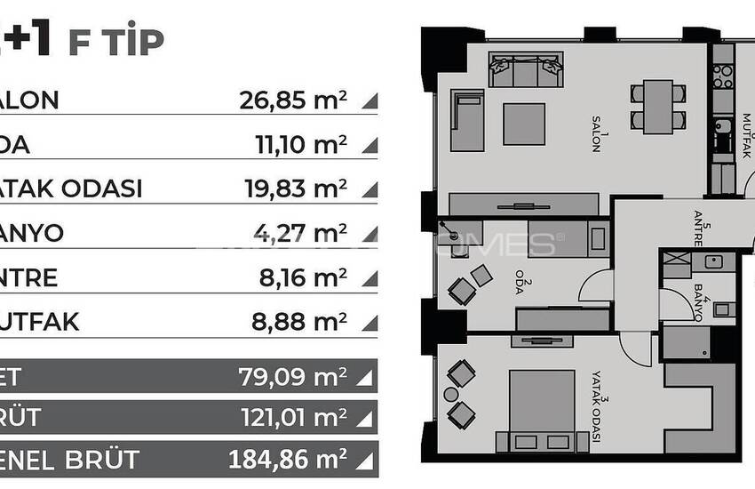 Well Located Real Estate in a Complex in Istanbul Kadikoy