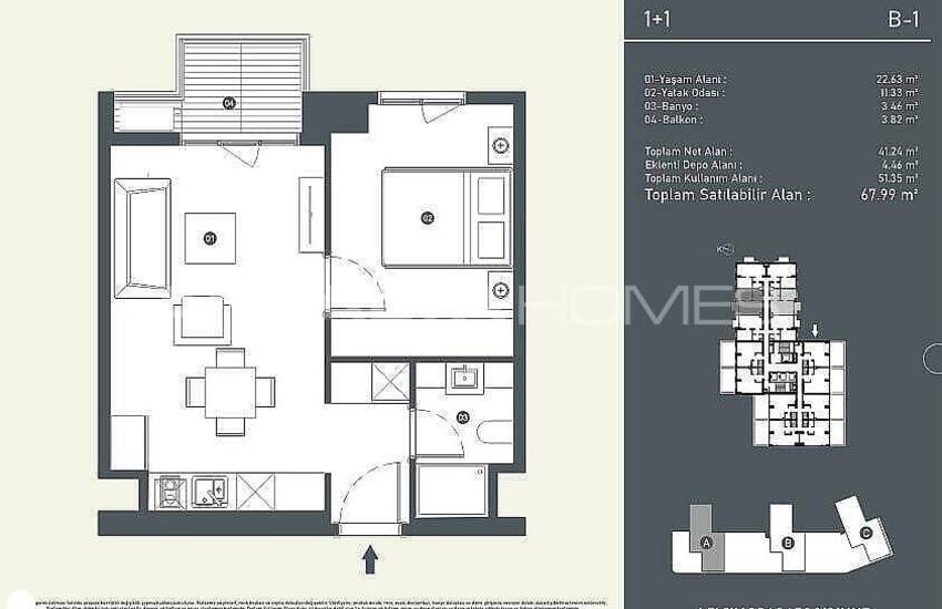 Luxury Apartments in a Complex with Security in Istanbul