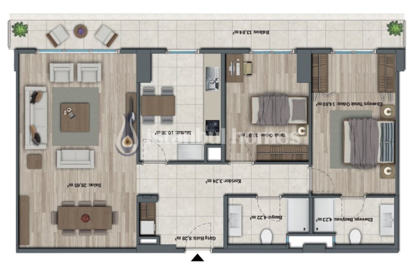 Luxurious Apartments with Contemporary Landscaping in Avcılar