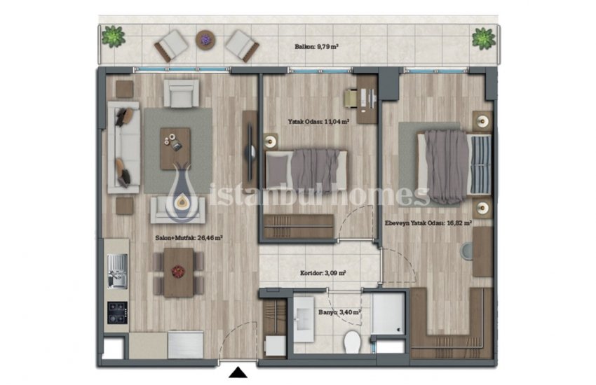 Luxurious Apartments with Contemporary Landscaping in Avcılar
