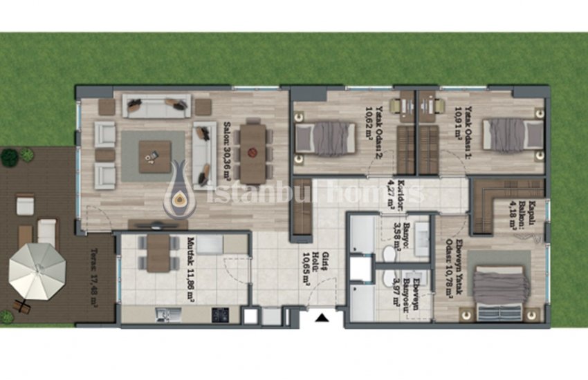 Luxurious Apartments with Contemporary Landscaping in Avcılar