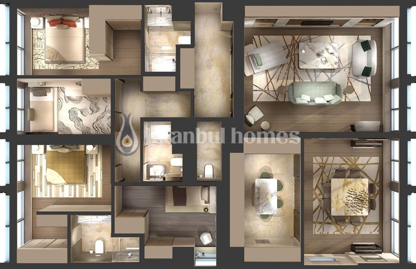 Luxury Real Estate Designed with Modular Architecture in Kadikoy