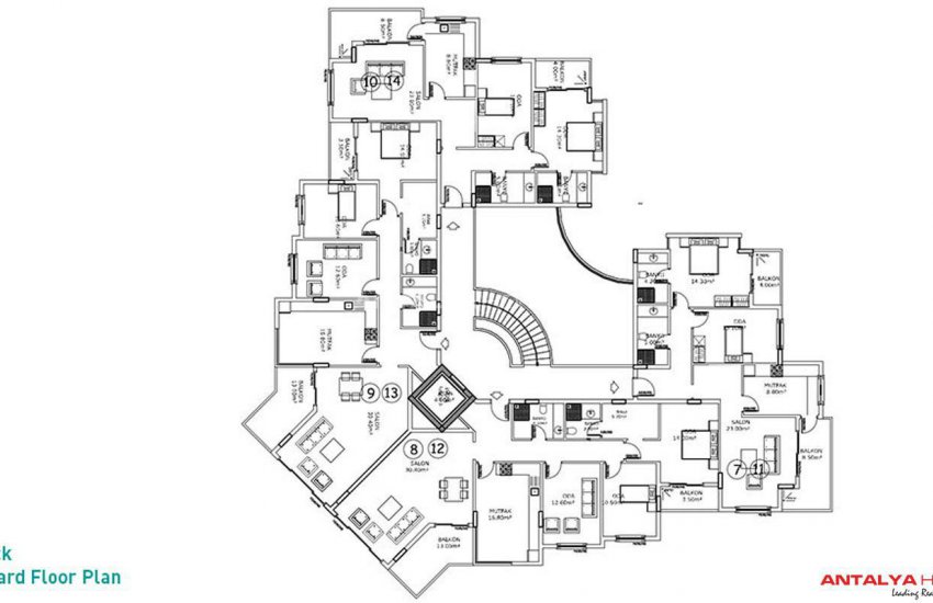 Luxury Apartments with Sea View in Alanya Kestel 30