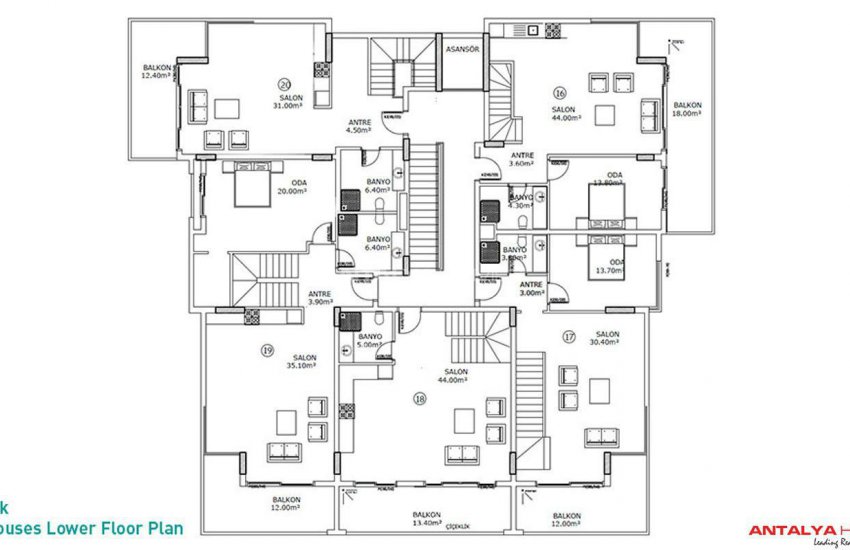 Luxury Apartments with Sea View in Alanya Kestel 36