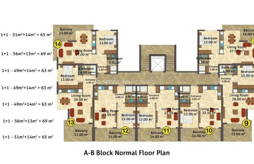 High-quality Apartments Close to the Sea in Alanya 27
