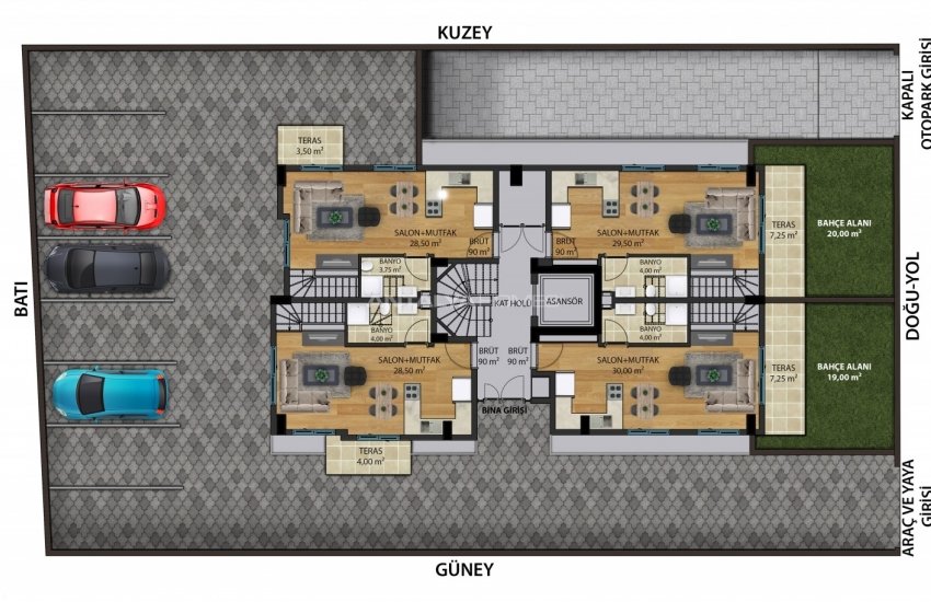 Properties for Sale 100 M From Akdeniz University in Antalya 30