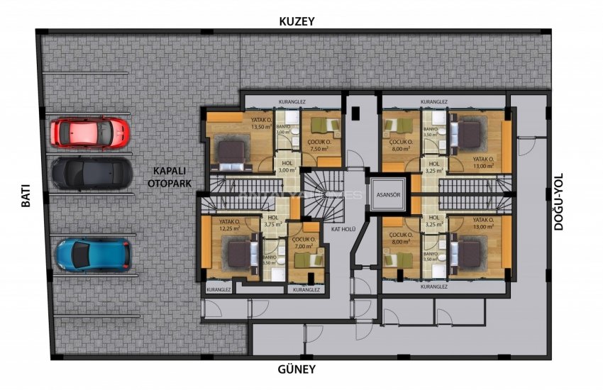 Properties for Sale 100 M From Akdeniz University in Antalya 29
