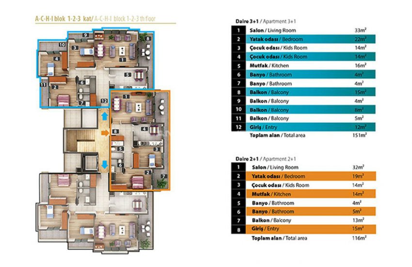 Luxury Apartments for Sale in Alanya City Center 29