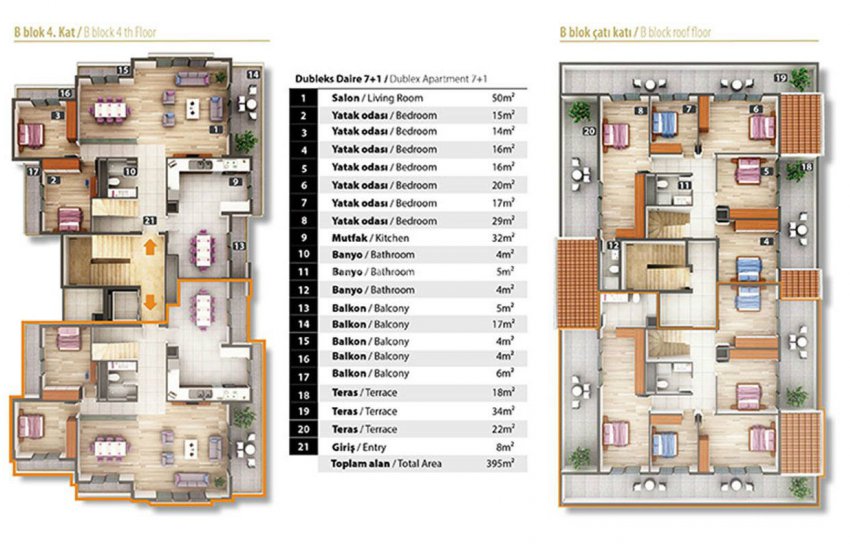 Luxury Apartments for Sale in Alanya City Center 32