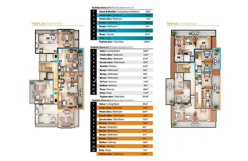 Luxury Apartments for Sale in Alanya City Center 36
