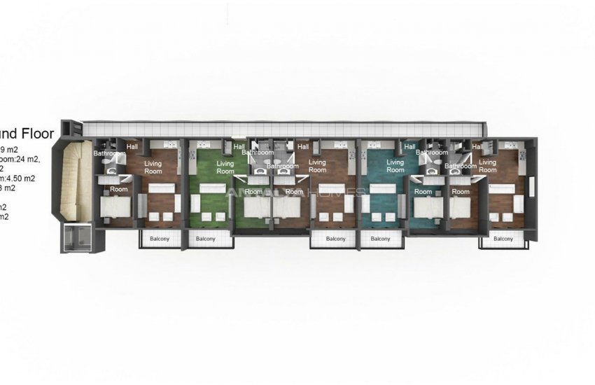 Well-located Alanya Apartments in Oba with Luxury Design 30