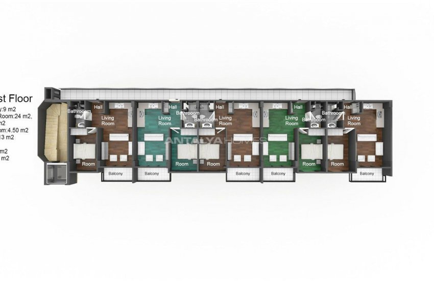 Well-located Alanya Apartments in Oba with Luxury Design 28