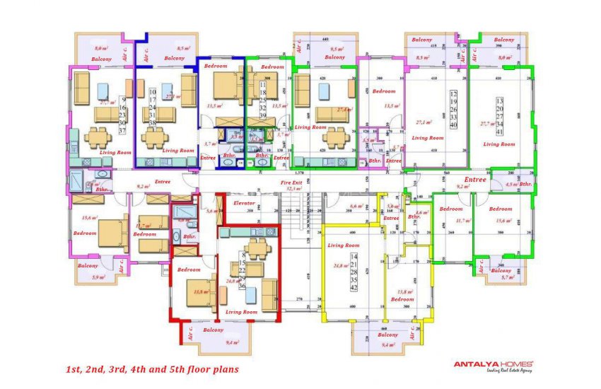 Alanya Avsallar'da Denize Yakın Satılık Lüks Daireler 12