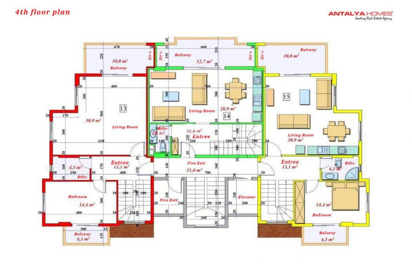 Alanya Avsallar'da Denize Yakın Satılık Lüks Daireler 21