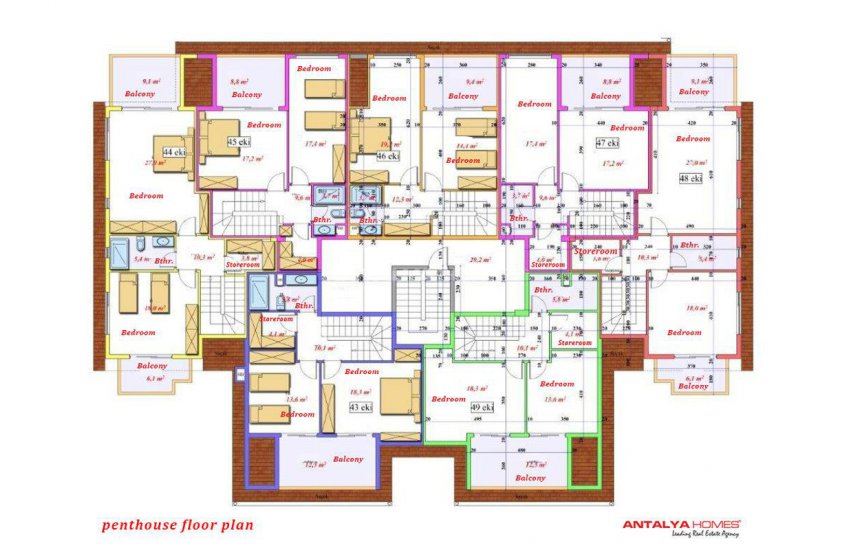 Alanya Avsallar'da Denize Yakın Satılık Lüks Daireler 14