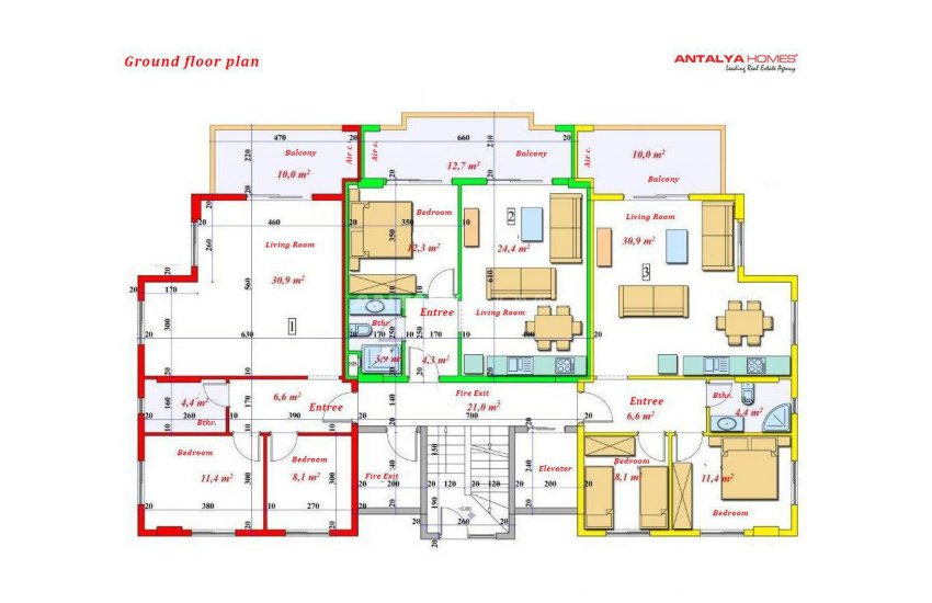 Alanya Avsallar'da Denize Yakın Satılık Lüks Daireler 19
