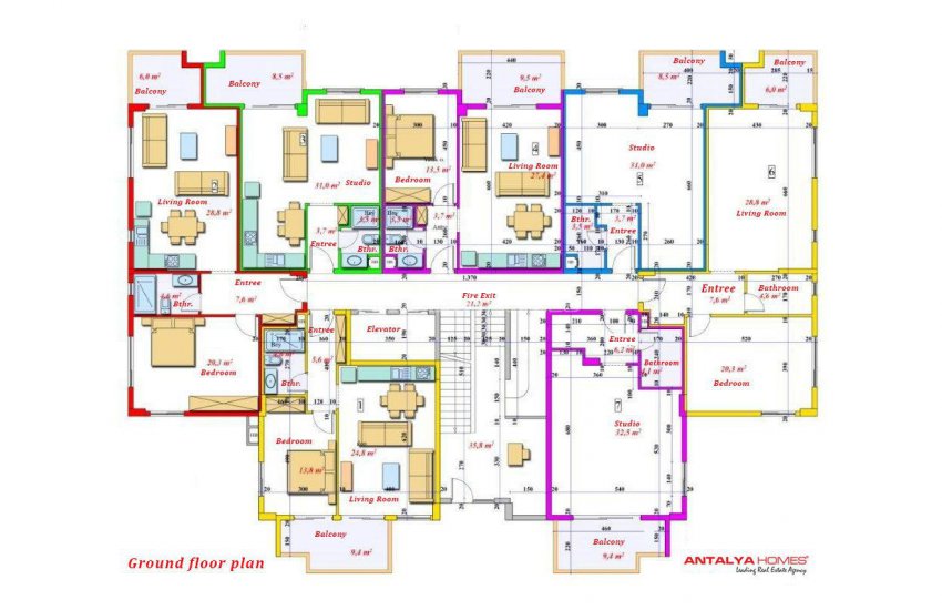 Alanya Avsallar'da Denize Yakın Satılık Lüks Daireler 11