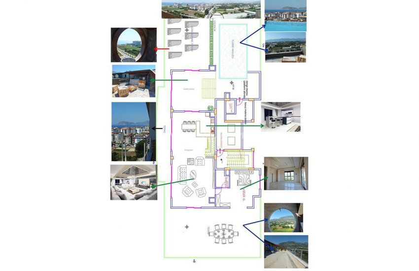 Sea and Nature View Alanya Penthouse in Turkey 19
