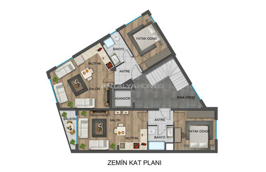 Muratpaşa’da Stratejik Konumlu, Duraklara Yakın Daire 20