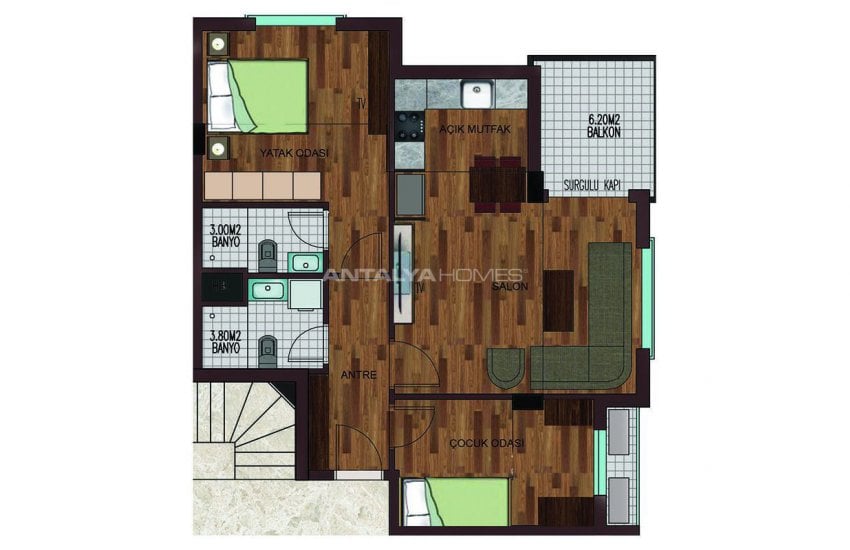 Modern Apartments at a Favourable Location of Antalya 55