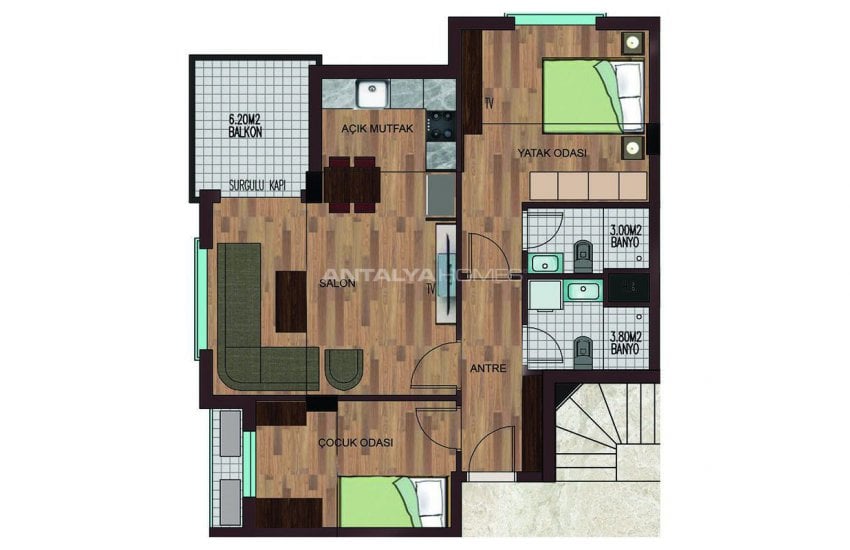 Modern Apartments at a Favourable Location of Antalya 56