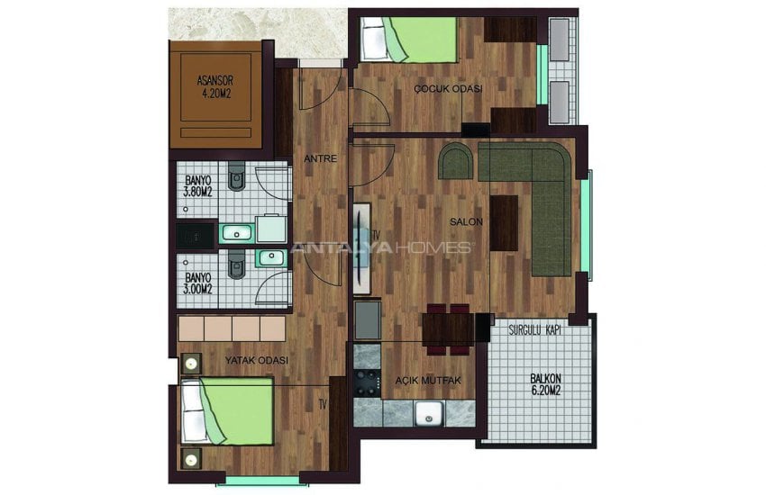 Modern Apartments at a Favourable Location of Antalya 58