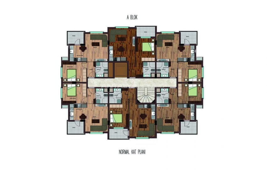 Modern Apartments at a Favourable Location of Antalya 53