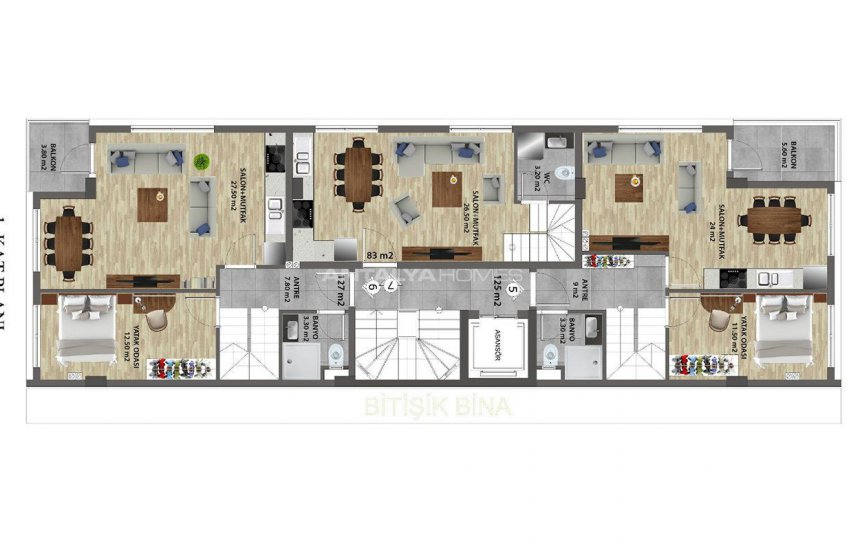 Appartements Modernes Proches Des Commodités À Antalya 30