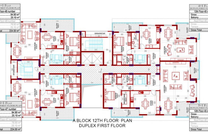 آپارتمانها در آلانیا با طراحی مدرن و فضای داخلی لوکس 12