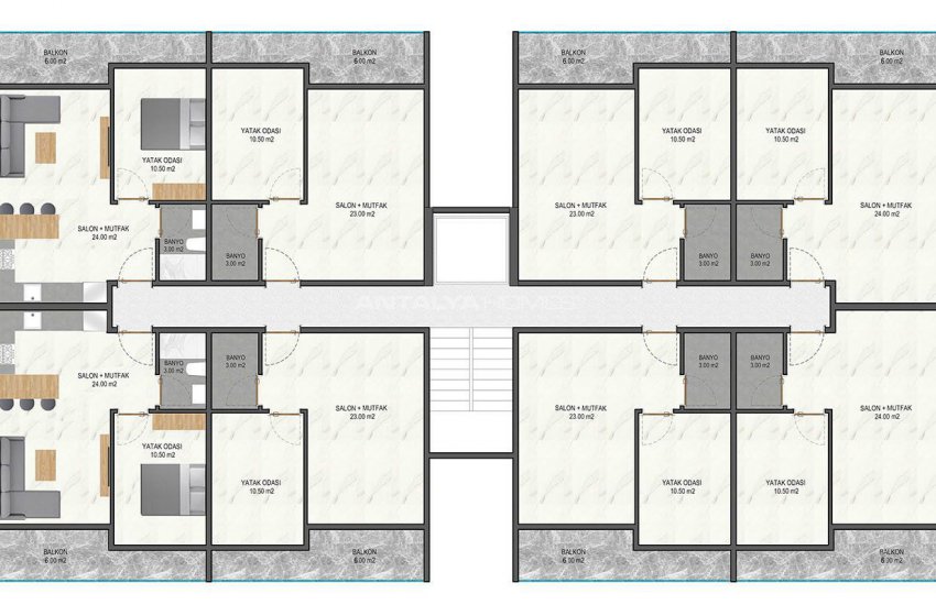 Luxury Apartments with Nature View in Oba Alanya 44