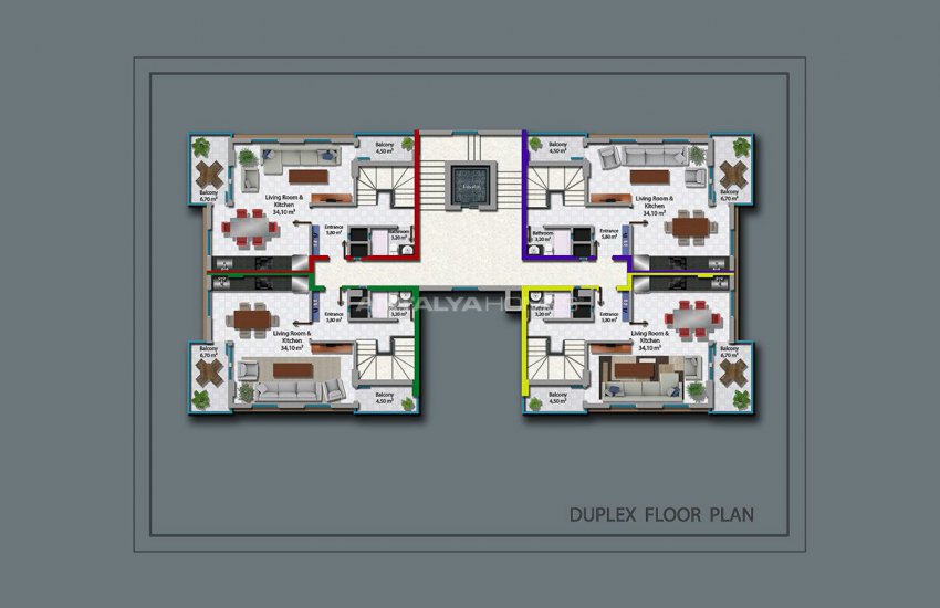 Investment Apartments in Mahmutlar 450 Mt to the Beach 19