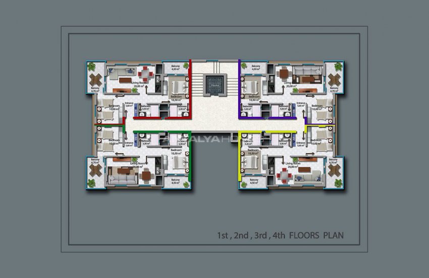 Investment Apartments in Mahmutlar 450 Mt to the Beach 18