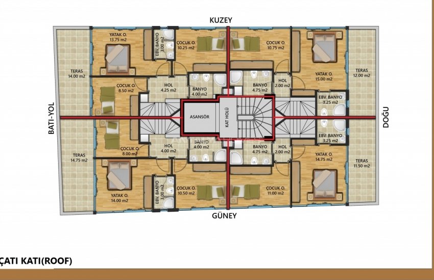 Antalya Bahçelievler'de Akıllı Ev Sistemli Satılık Lüks Daireler 40