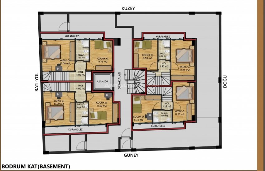 Antalya Bahçelievler'de Akıllı Ev Sistemli Satılık Lüks Daireler 36