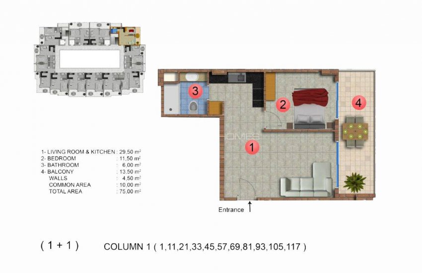 Modernly Designed Seafront Apartments in Alanya Mahmutlar 30