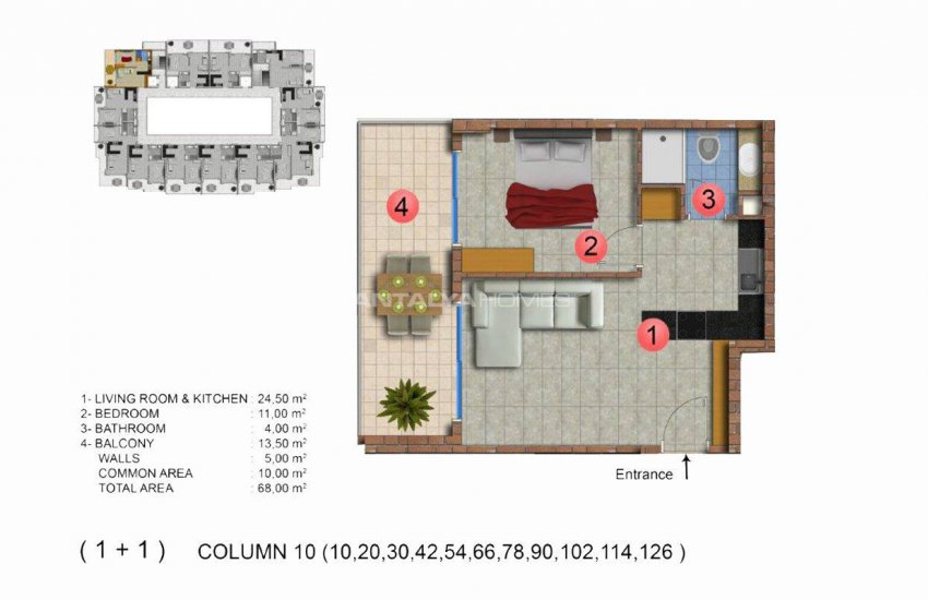 Modernly Designed Seafront Apartments in Alanya Mahmutlar 39