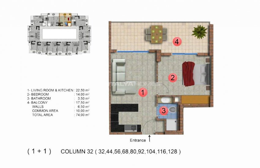 Modernly Designed Seafront Apartments in Alanya Mahmutlar 41
