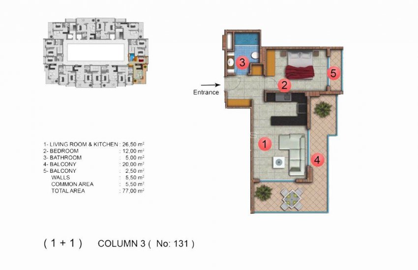 Modernly Designed Seafront Apartments in Alanya Mahmutlar 43
