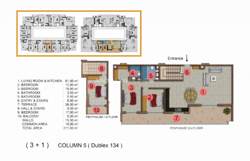 Modernly Designed Seafront Apartments in Alanya Mahmutlar 46