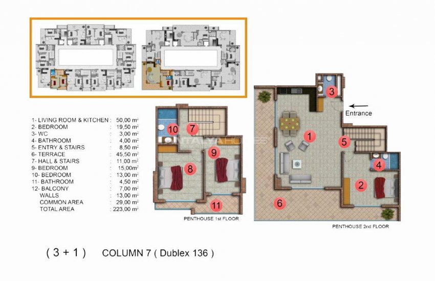 Modernly Designed Seafront Apartments in Alanya Mahmutlar 47